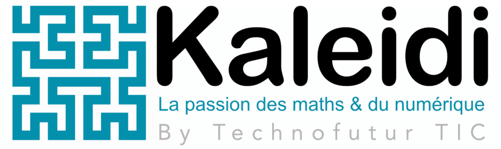 Logo Kaleidi la passion des maths et du numérique by Technofutur TIC